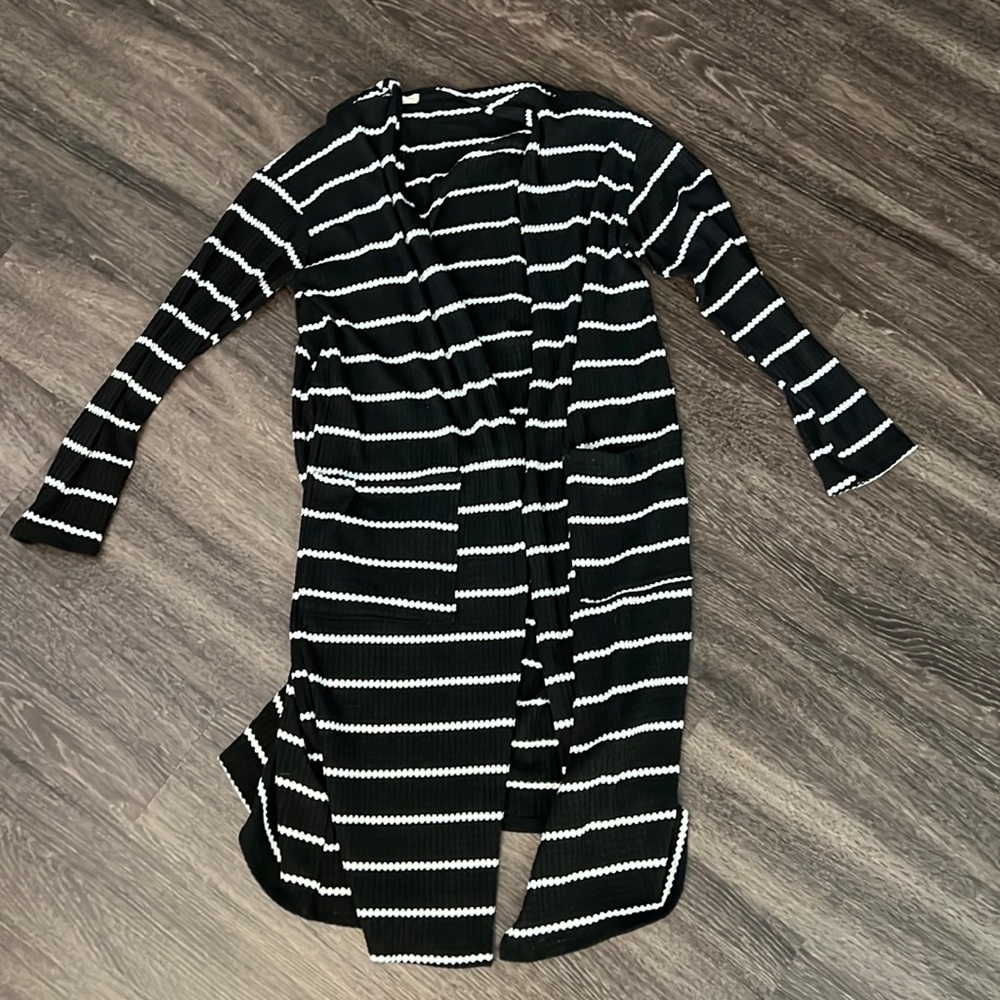 Waffle knit Bibi long cardigan